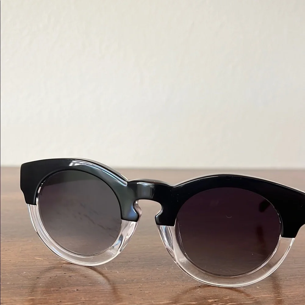 3.1 Phillip Lim Black and Clear Sunglasses